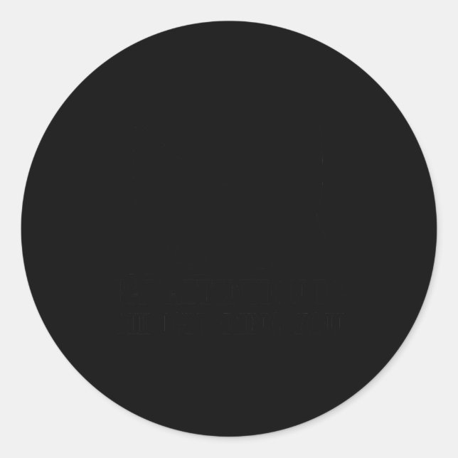 Pay Attention To Me Ignoring You Funny Sayings Cat Classic Round Sticker (Front)