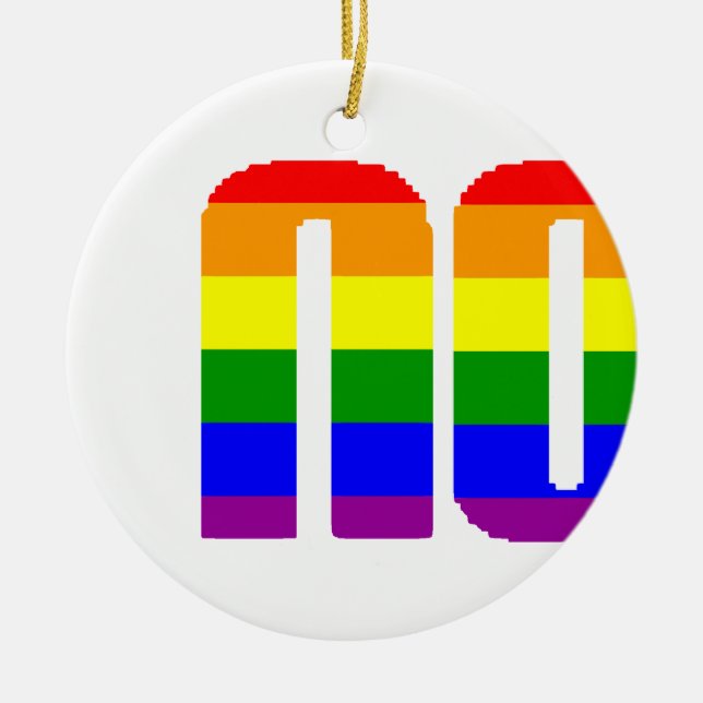 pay it no mind ceramic ornament (Front)