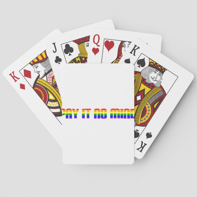 pay it no mind playing cards (Back)