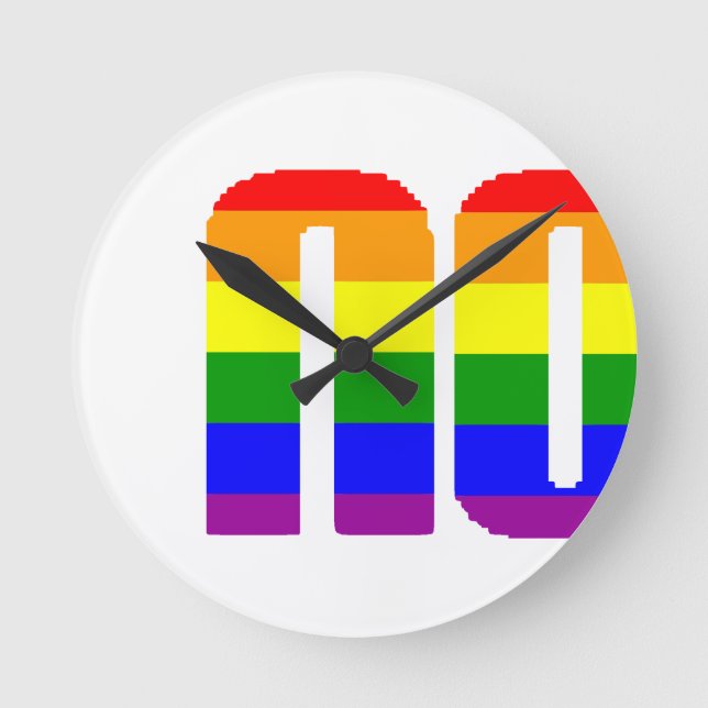 pay it no mind round clock (Front)