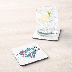 Pay love with love illustrated Portuguese proverb Coaster