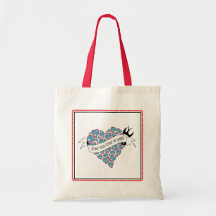 Pay love with love illustrated Portuguese proverb  Tote Bag