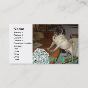 Pay the Pug Card