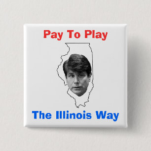 Pay To Play 15 Cm Square Badge