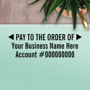 Pay to the order of Basic Business Deposit 2 Lines Self-inking Stamp