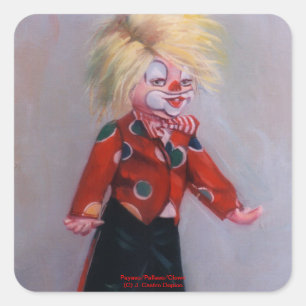 Payaso/Pallaso/Clown Square Sticker