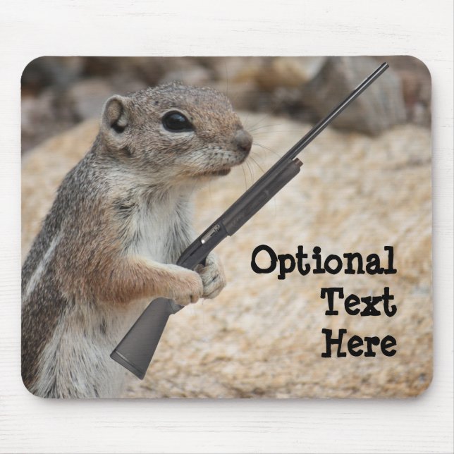 Payback Squirrel Customisable Mousepad (Front)