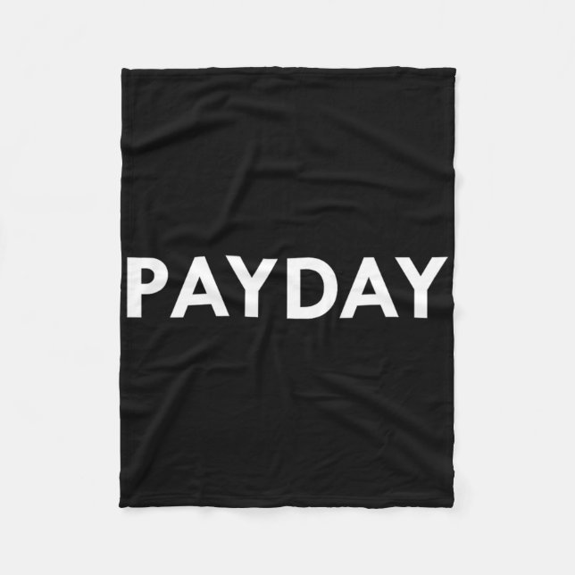 Payday Boxing Mma Funny  Fleece Blanket (Front)