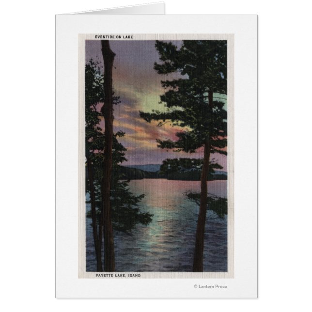 Payette Lake, ID - Evintide on Lake Scene (Front)