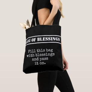 Paying it Forward Bag of Blessings Giving Tote Bag