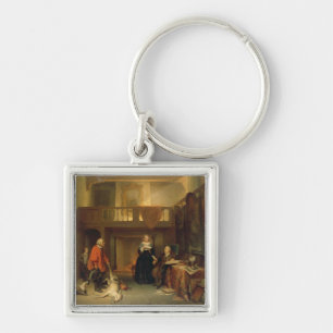 Paying the Tithe (oil on panel) Key Ring