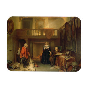 Paying the Tithe (oil on panel) Magnet
