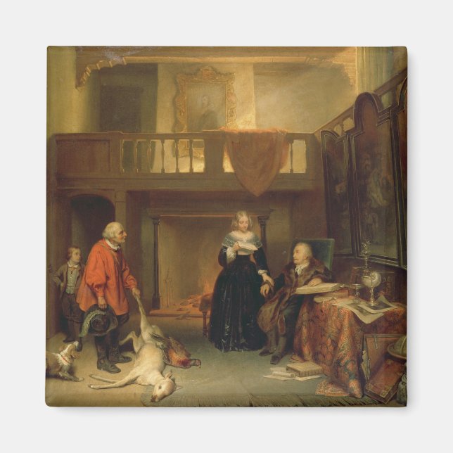 Paying the Tithe (oil on panel) Magnet (Front)