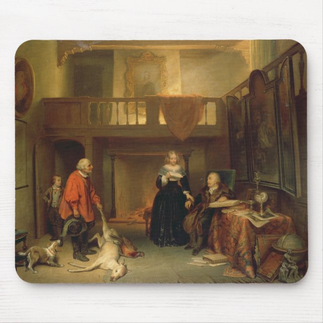 Paying the Tithe (oil on panel) Mouse Pad (Front)