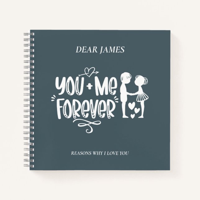 Payne's Grey Reasons Why I Love You Notebook (Front)