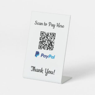 Paypal mobile payment Scan To Pay Pedestal Sign