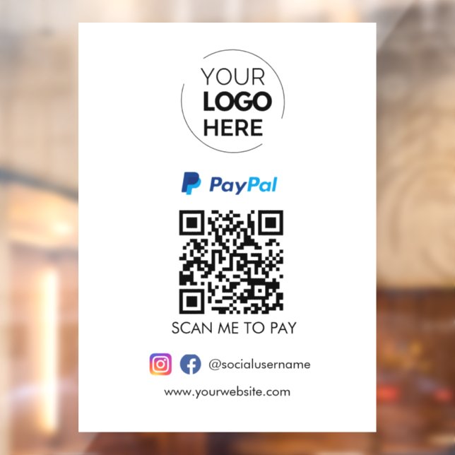 Paypal QR Code Payment | Scan to Pay Business Logo (Sheet 2)