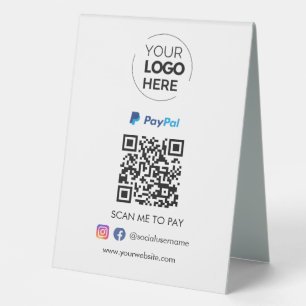 Paypal QR Code Payment   Scan to Pay Business Logo