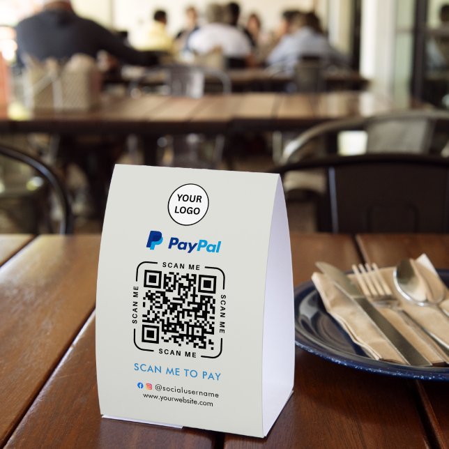 Paypal QR Code Payment | Scan to Pay Business Logo (Insitu(Restaurant))