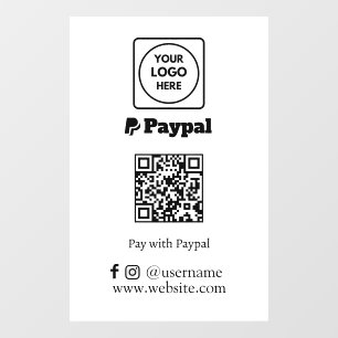 PayPal QR Payment Scan to Pay Business Display