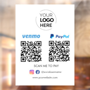 Paypal Venmo QR Code Payment Scan to Pay