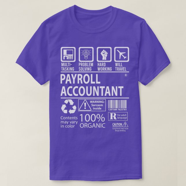 Payroll Accountant Multitasking Job Gift Item 2 T-Shirt (Design Front)