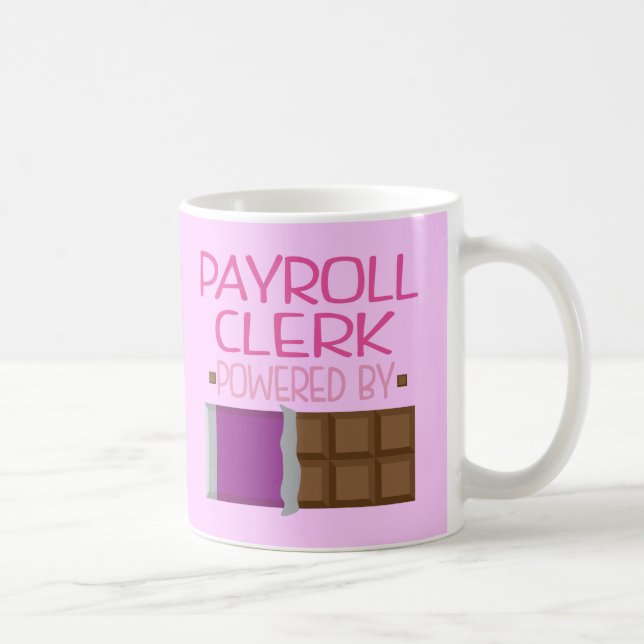 Payroll Clerk Chocolate Gift for Her Coffee Mug (Right)