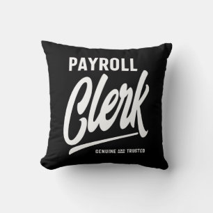 Payroll Clerk Job Title Gift Cushion
