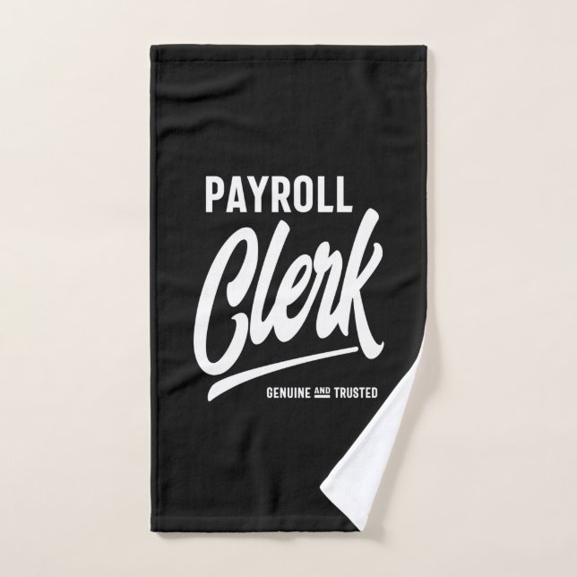 Payroll Clerk Job Title Gift Hand Towel (Hand Towel)