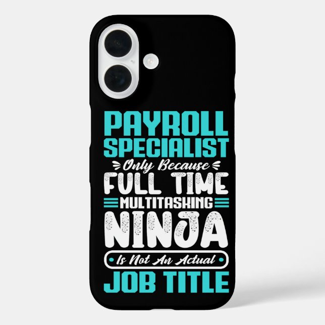 Payroll Specialist Job Title Profession Skills Case-Mate iPhone Case (Back)