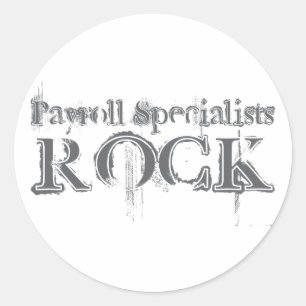 Payroll Specialists Rock Classic Round Sticker