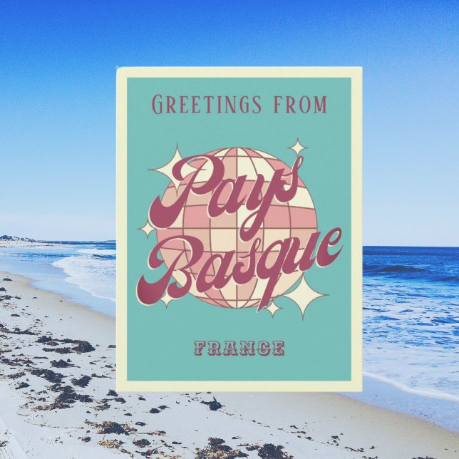 Pays Basque France vacation retro Postcard (Creator Uploaded)
