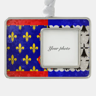 Pays de la Loire Silver Plated Framed Ornament