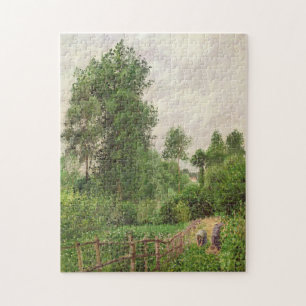 Paysage, temps gris a Eragny Jigsaw Puzzle