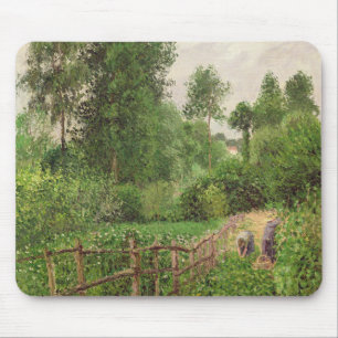 Paysage, temps gris a Eragny Mouse Pad