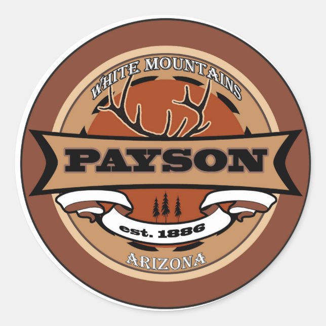 Payson, Arizona Classic Round Sticker (Front)