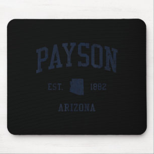 Payson Az Jn1 Vintage Athletic Blue Design  Mouse Pad