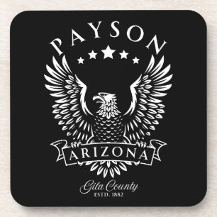 Payson Gila County Arizona Vintage Eagle Coaster