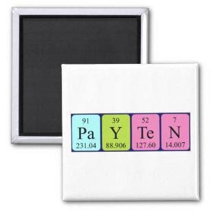 Payten periodic table name magnet