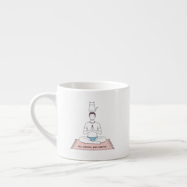 Paz Interior, Gato Exterior Espresso Cup (Left)