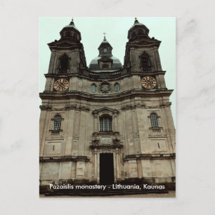 Pazaislis monastery postcard
