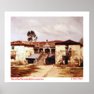 Pazo gallego/Pazo galego/Galician country house Poster