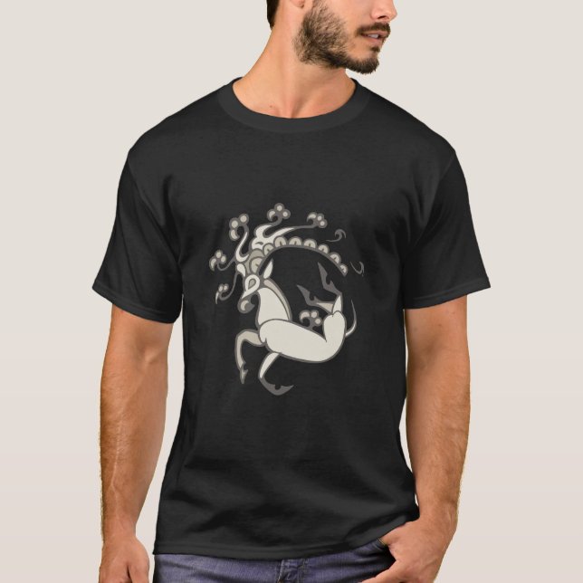Pazyryk Deer Mens/unisex Light Design T-Shirt (Front)