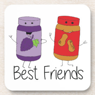 PB and J Best Friends- Colour Coaster