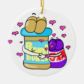 Pb&j Bestfreinds graphic Ceramic Tree Decoration