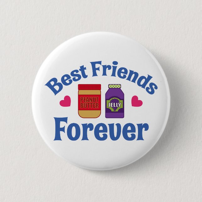 PB&J BFF 6 CM ROUND BADGE (Front)