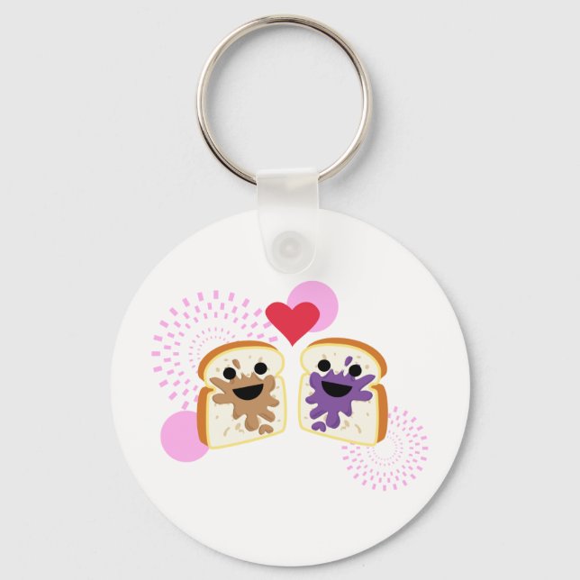 PB& J Love Key Ring (Front)