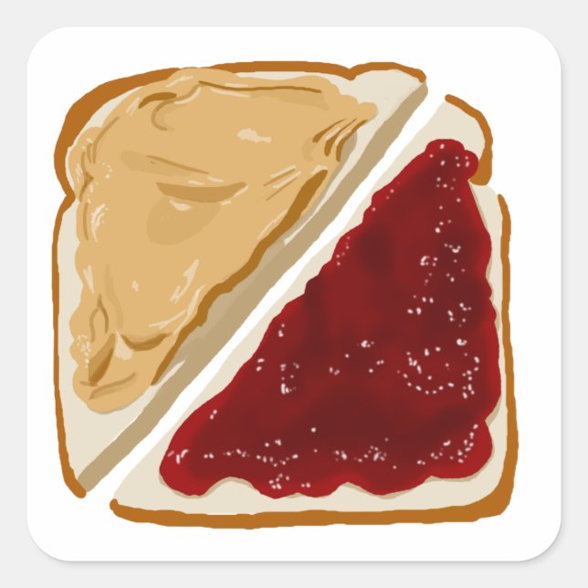 PB&J SQUARE STICKER (Front)