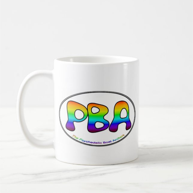 PBA White Oval 15oz Mug (Left)