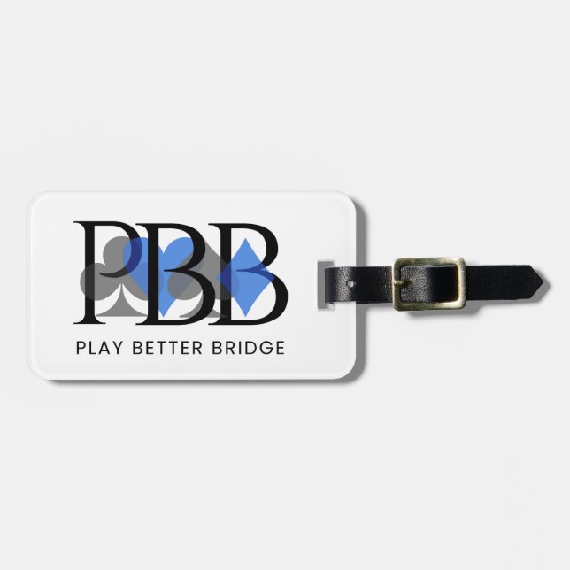 PBB Luggage Tag - Blue (Front Horizontal)